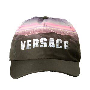 Versace Multi-Color Logo Print Baseball Cap Hat size 58